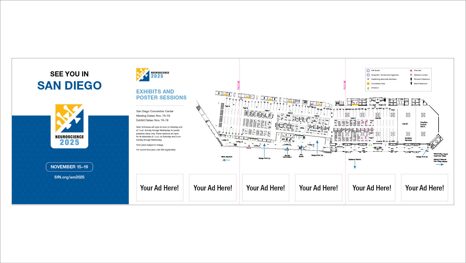 Neuroscience 2025 Advertising and Sponsorship Opportunity - Program Map Ad